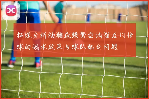 拓媒分析杨瀚森频繁尝试溜后门传球的战术效果与球队配合问题